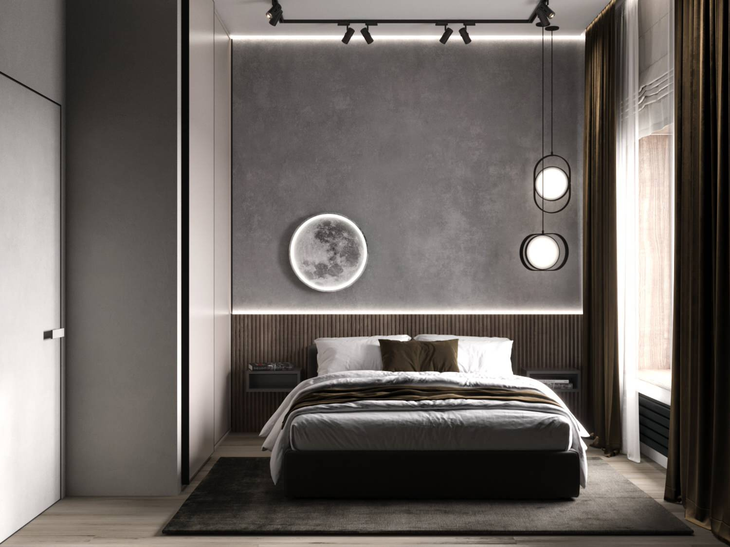 проект 1-комнатной квартиры MINIMALISM & LOFT