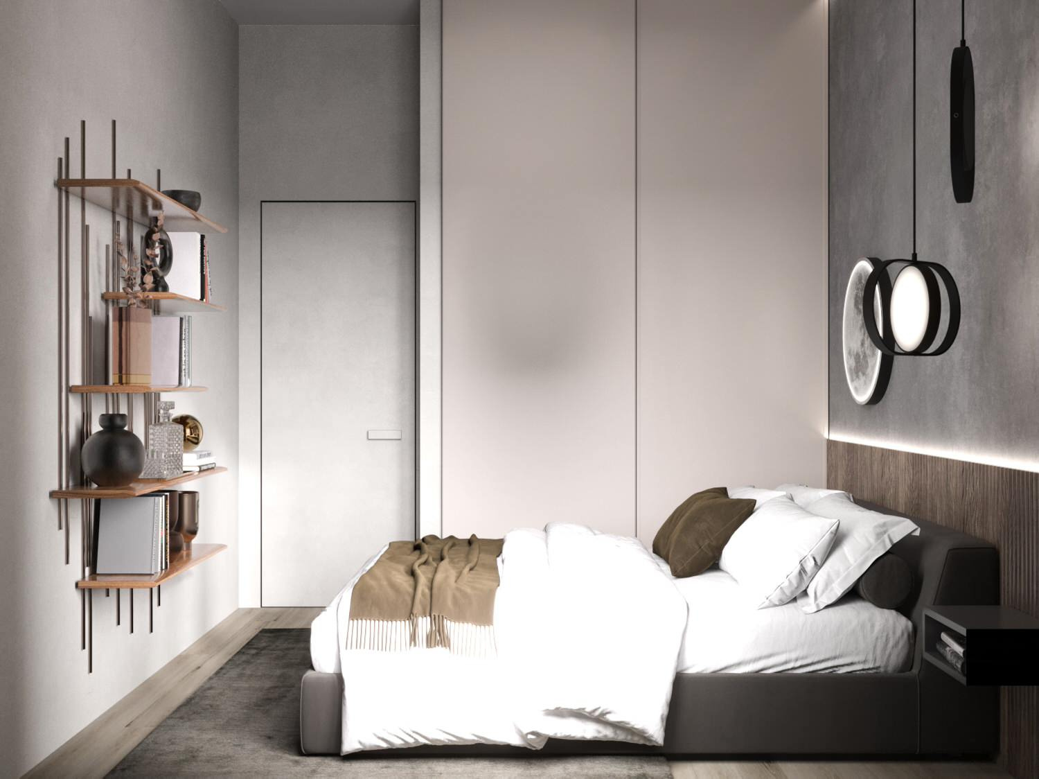 проект 1-комнатной квартиры MINIMALISM & LOFT