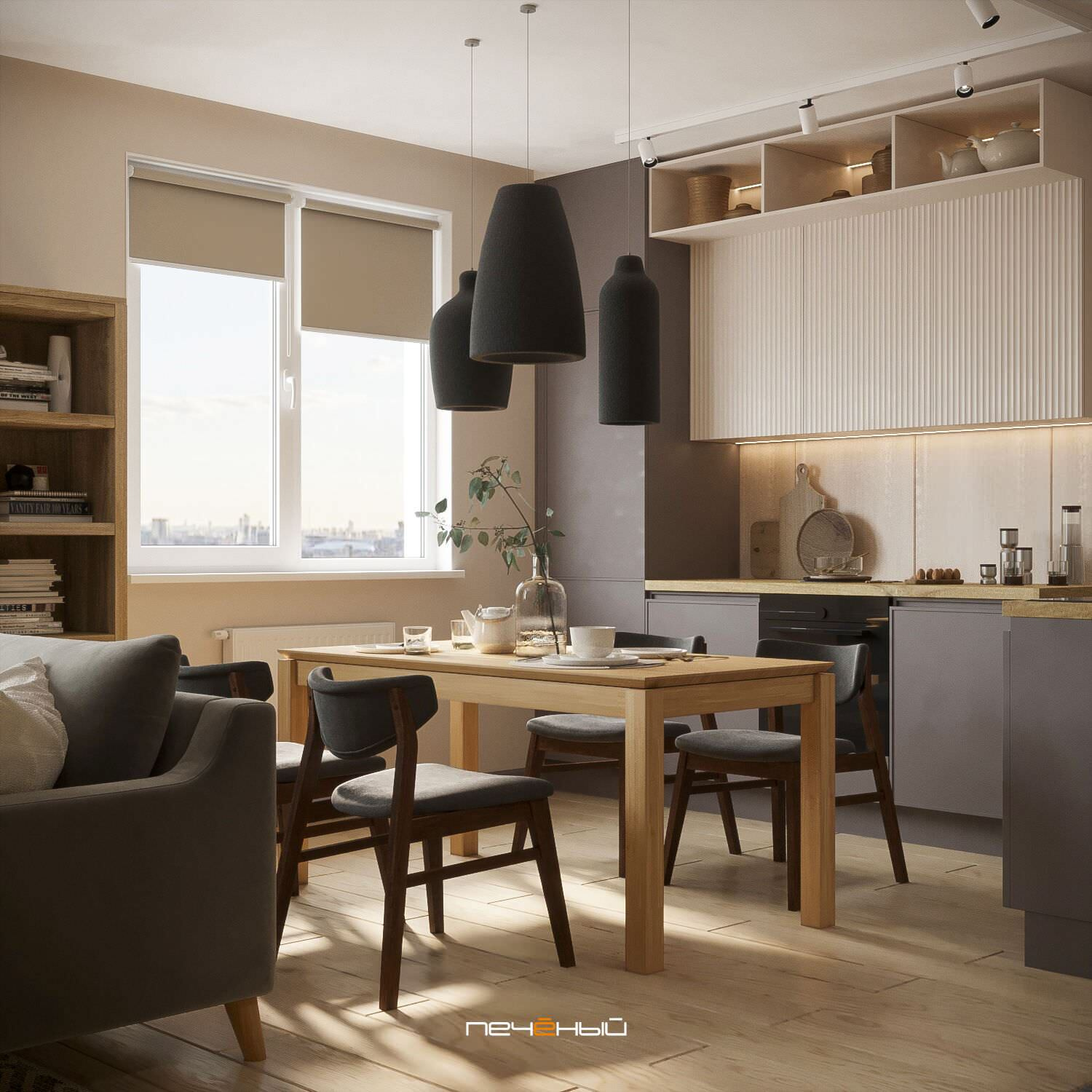 2024 Дизайн 2-комн. квартиры в стиле эклектика, 69 м², г. Зеленоград