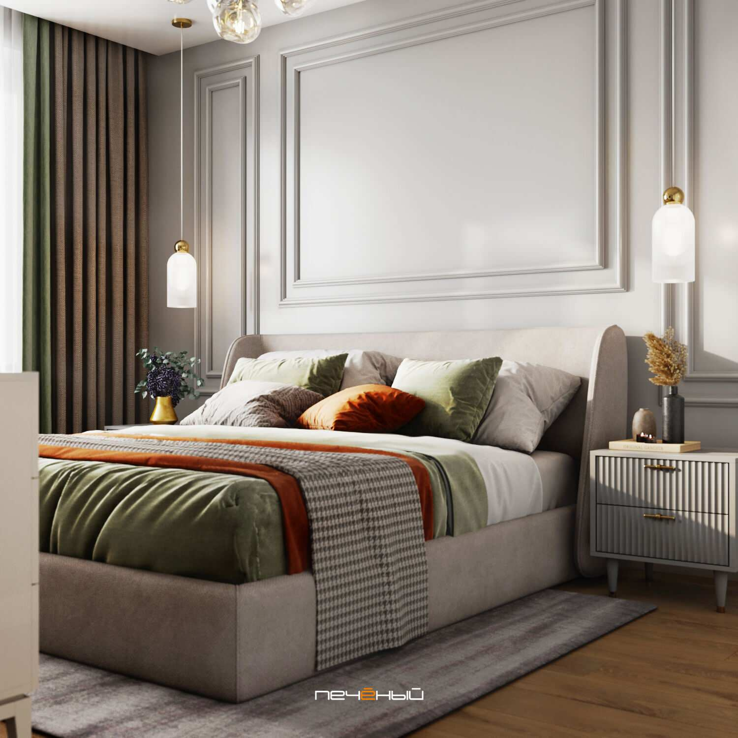 2024 Дизайн евротрёшки в современном стиле, 90 м², Москва, ЖК TopHills