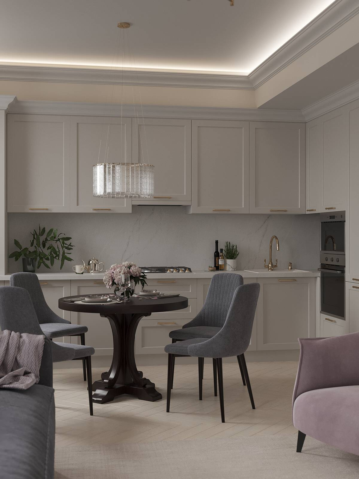 Гостиная неоклассика