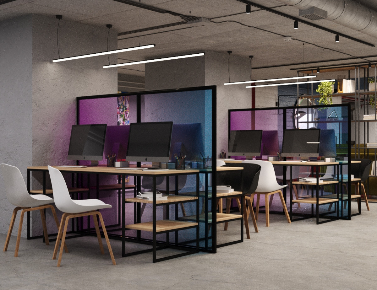 Офисное пространство Open Space в стиле Loft