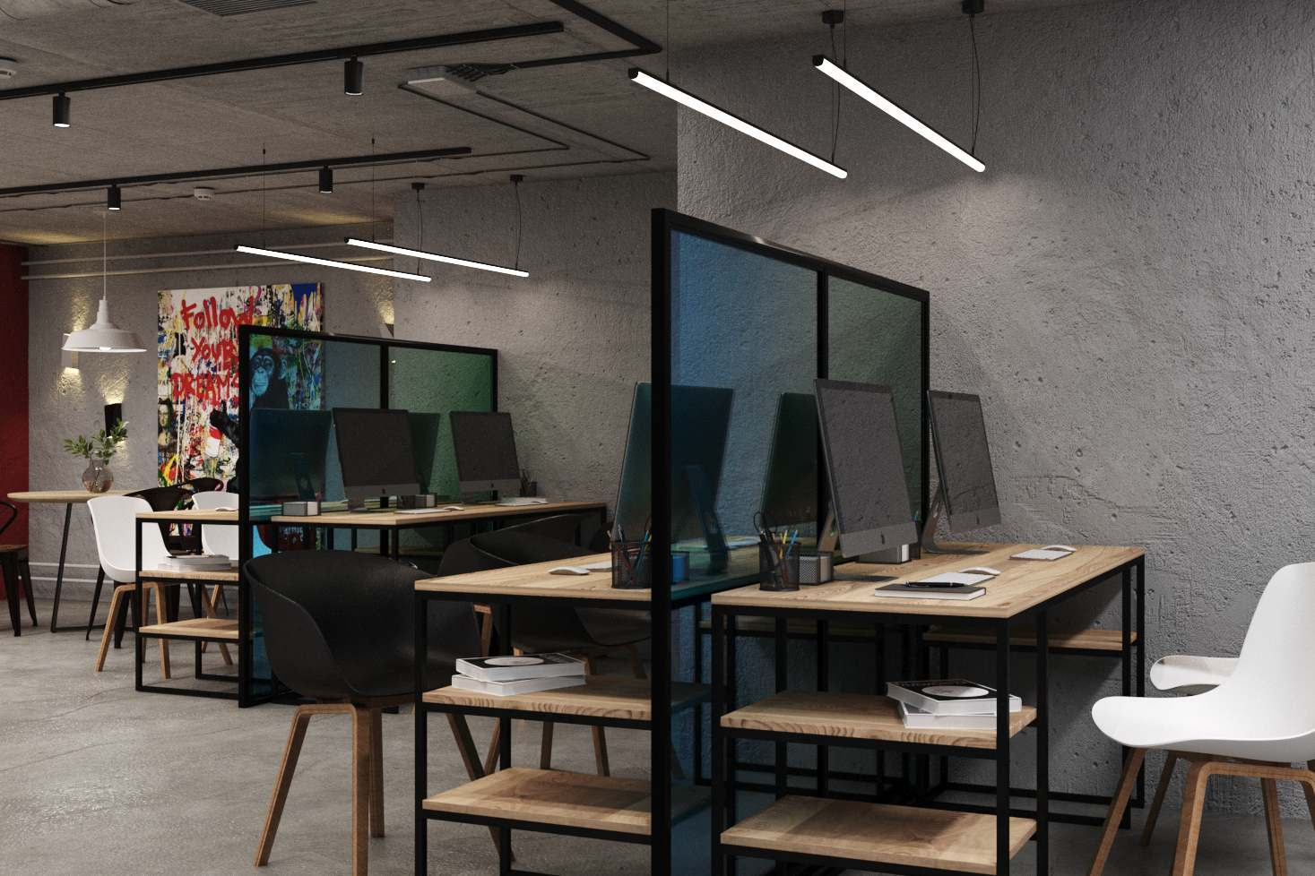 Офисное пространство Open Space в стиле Loft