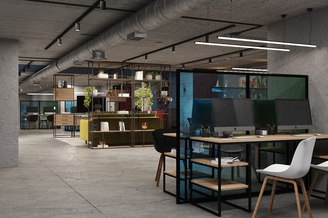 Офисное пространство Open Space в стиле Loft
