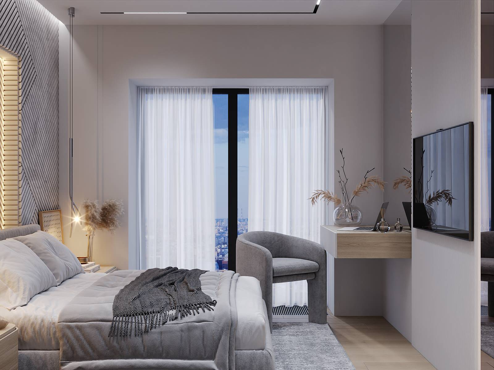 Дизайн квартиры 60м2 в г. Москва, ЖК City Bay