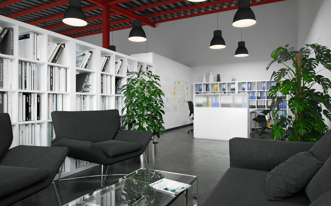 White Red office