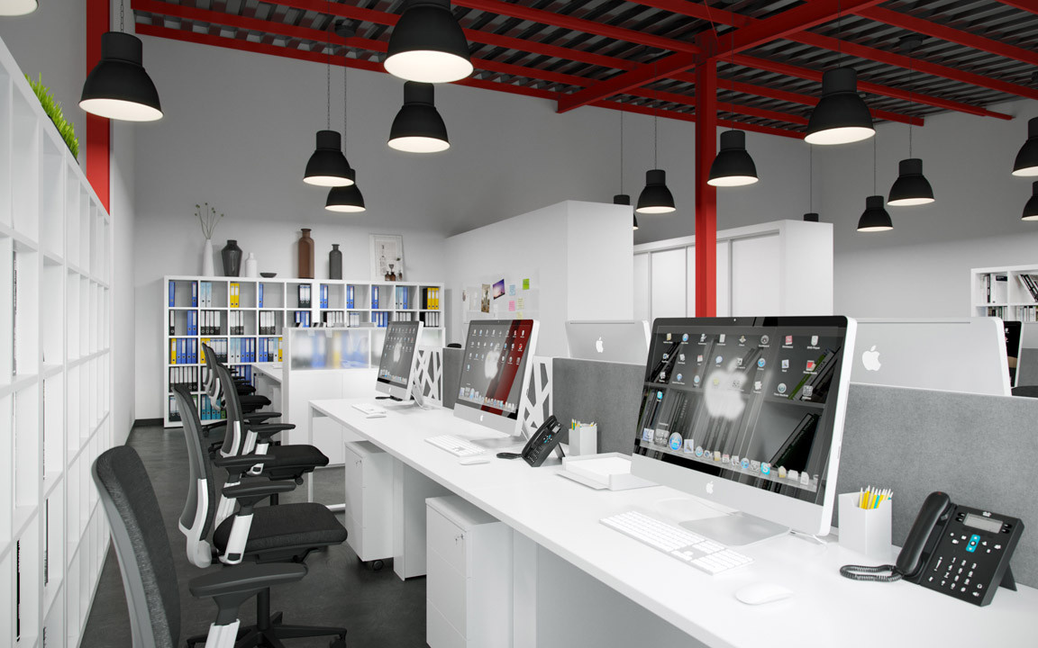 White Red office