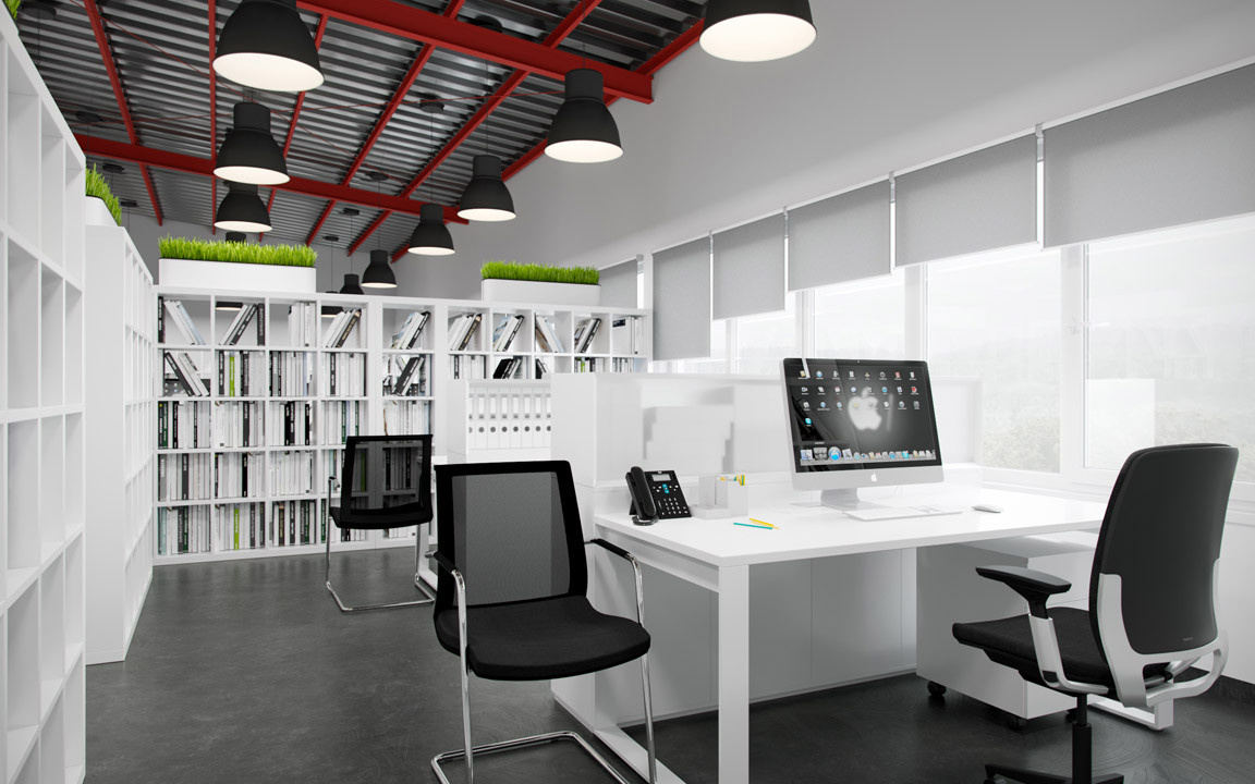 White Red office
