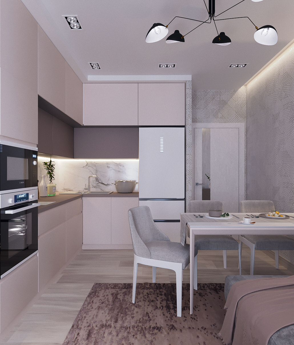 Кухня, эскизы, 2021г.