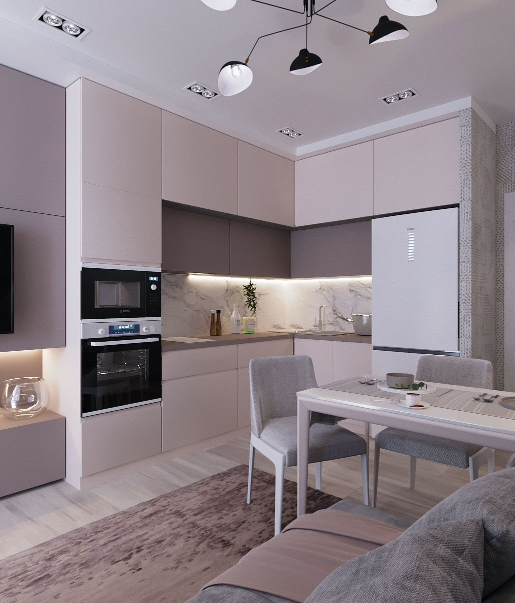 Кухня, эскизы, 2021г.