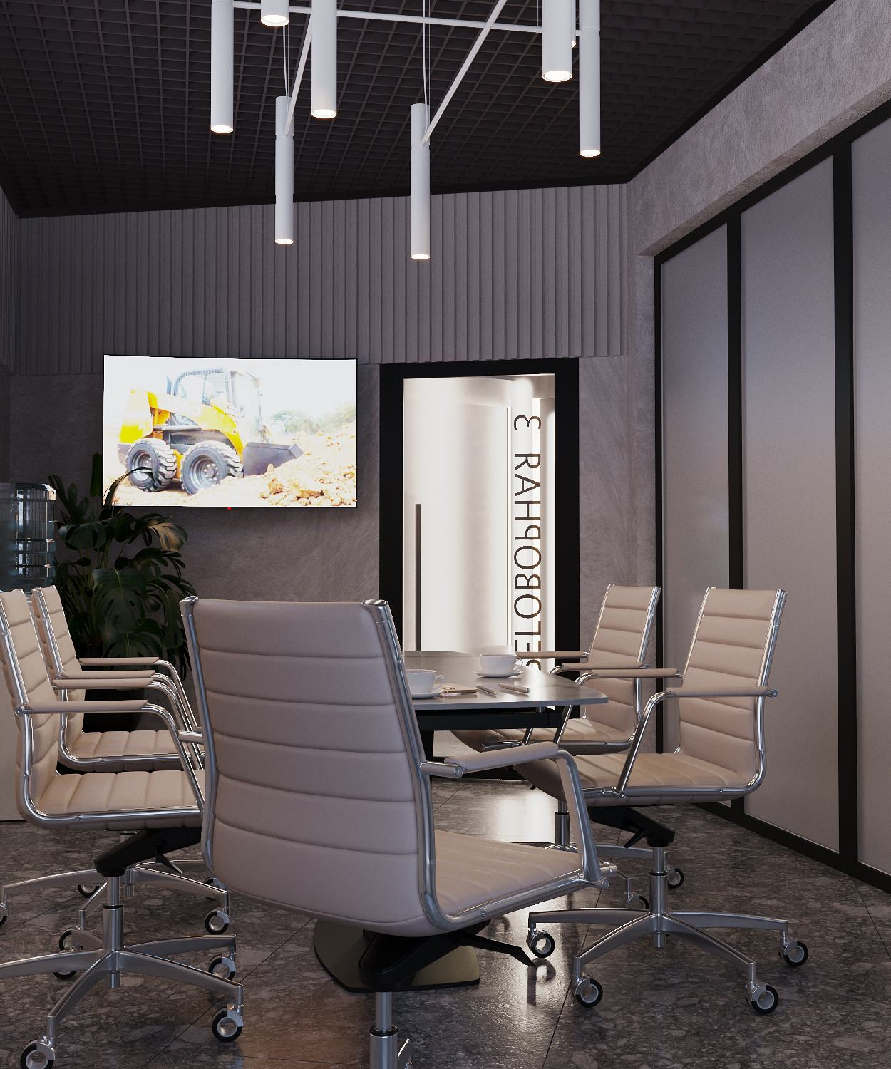 Офис, переговорные, эскизы, 2021г.