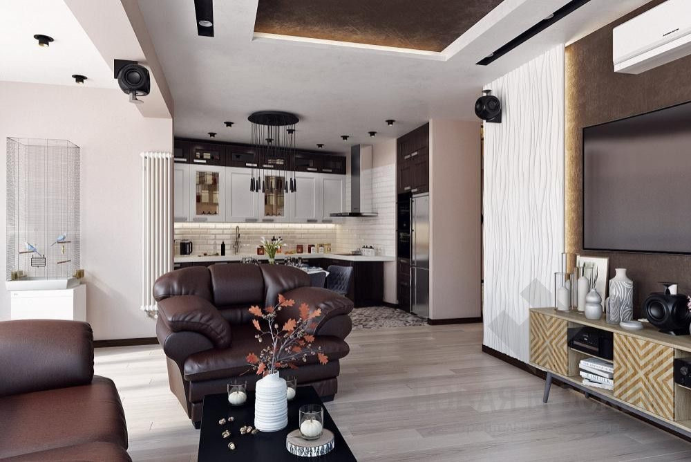 Дизайн-проект четырехкомнатной квартиры 120,9 кв.м. в ЖК «V-House»