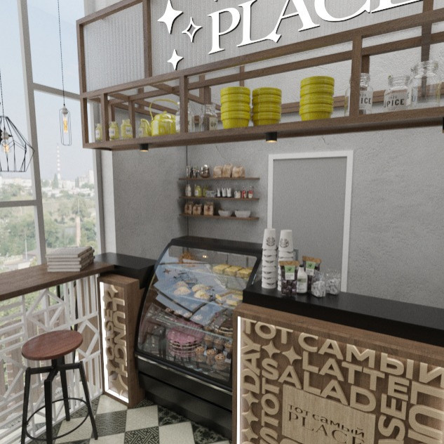 Дизайн-проект интерьера кофейни тот самый PLACE