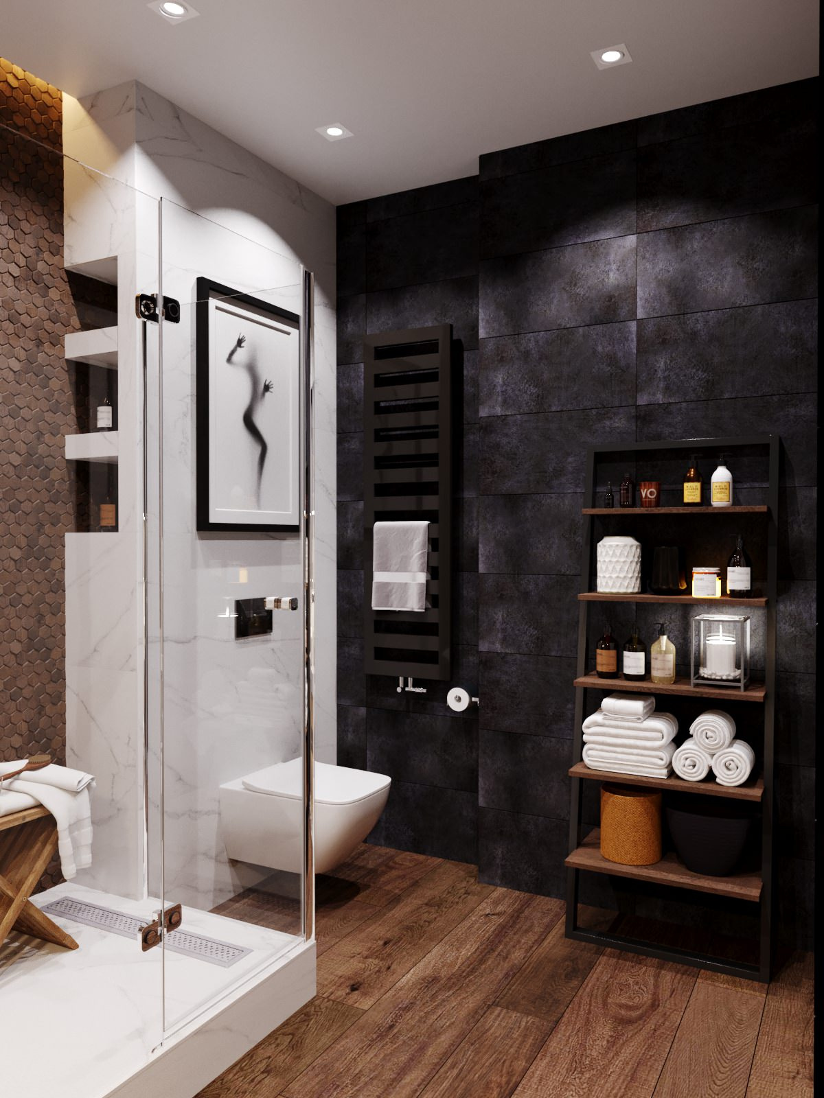 Синий и дерево
