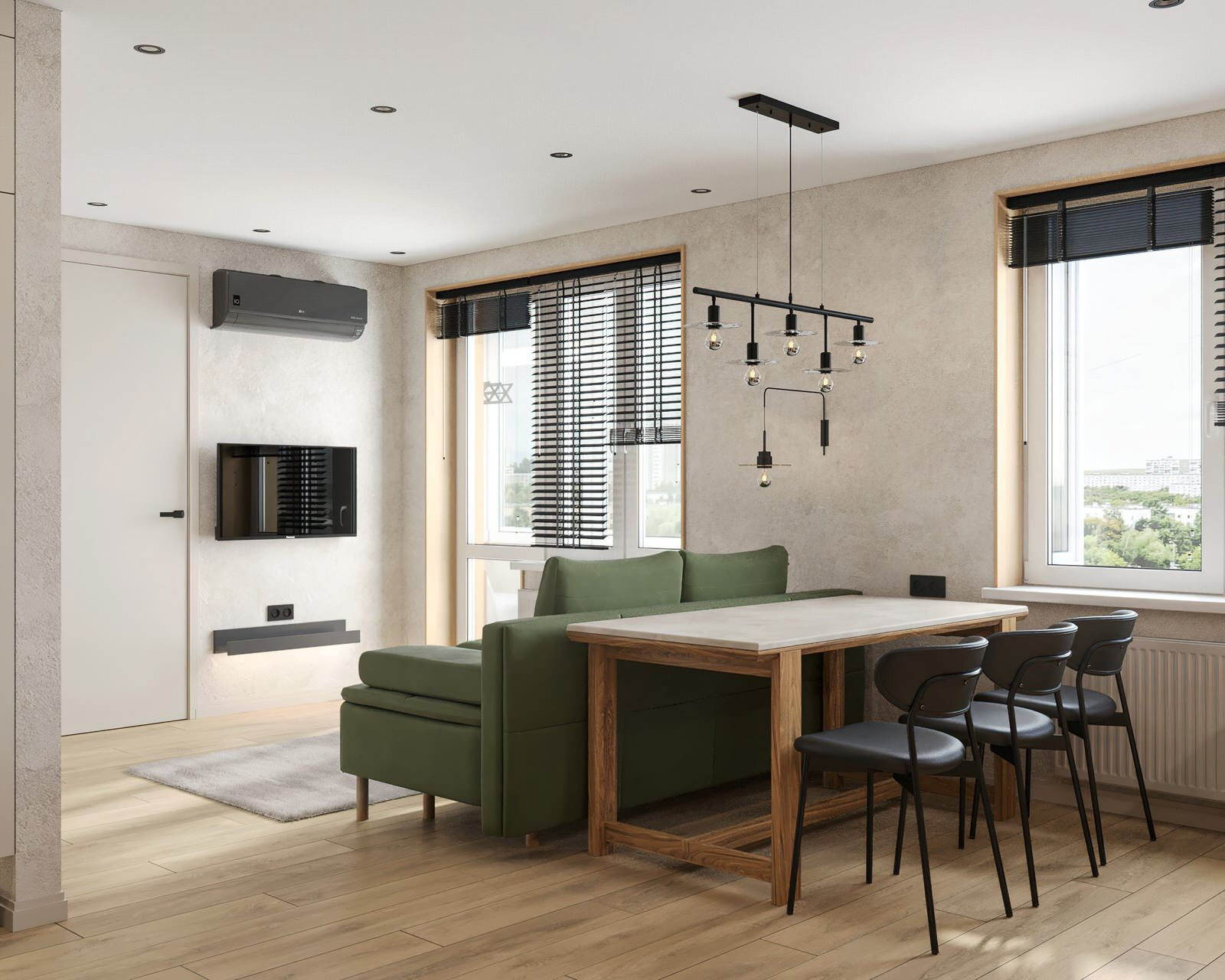13. Student house. Кухня-гостиная