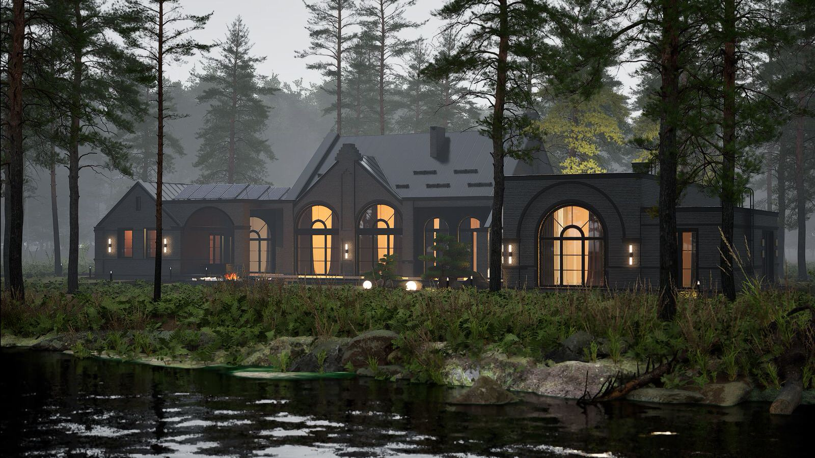 Загородный дом в стиле современный Голландский Модерн (Dutch modern house)