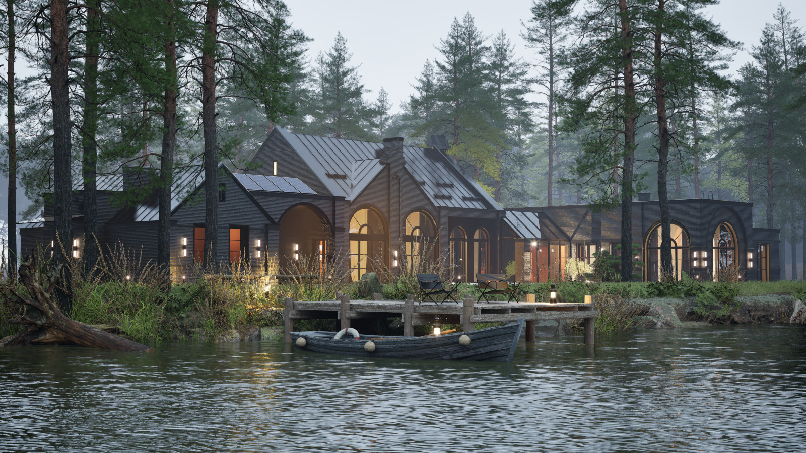 Загородный дом в стиле современный Голландский Модерн (Dutch modern house)