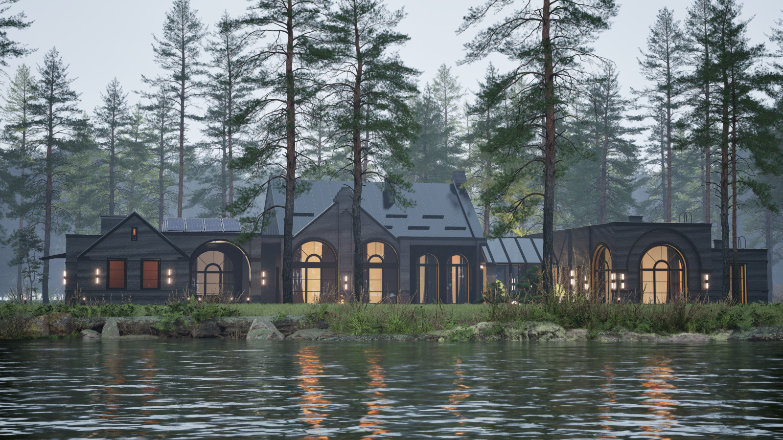 Загородный дом в стиле современный Голландский Модерн (Dutch modern house)