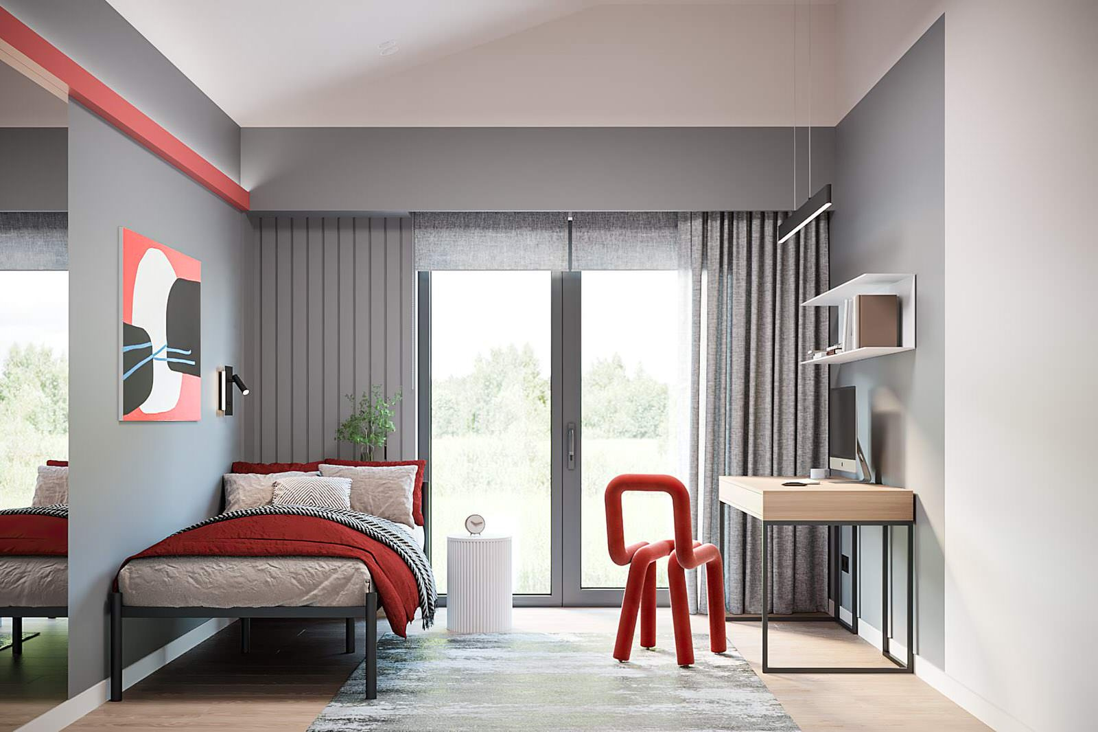 Дизайн интерьера дома 71 м² минимализм Ольховка Кантри Клаб
