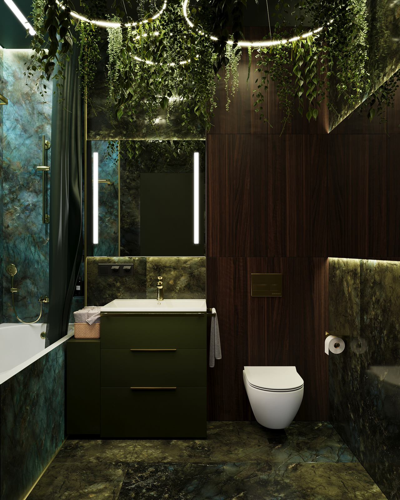 HÉ 210 // ЖК Серебряный фонтан, Москва, 91 м²