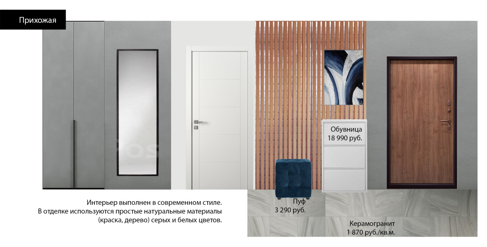 Коллаж прихожая