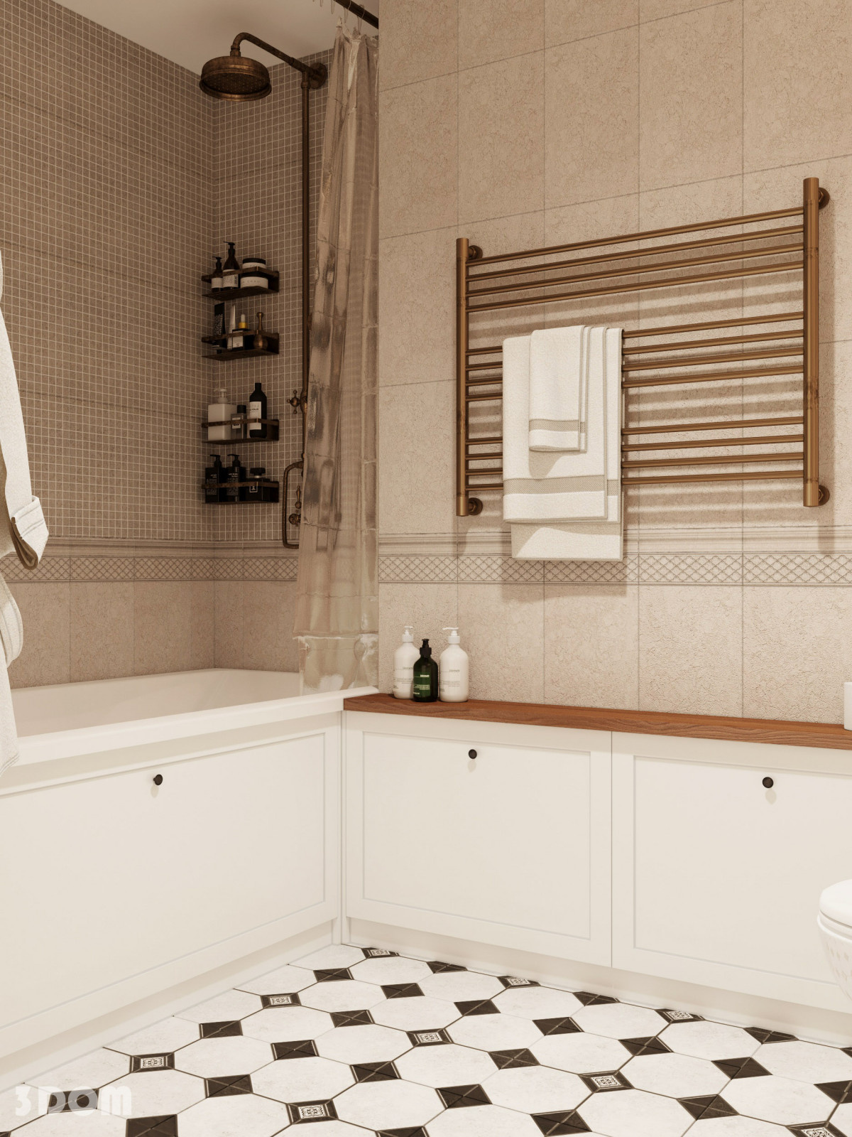 КВАРТИРА ЖК "ТВОЙ ДОМ" АКСАЙ 82кв.м | 3DOM
