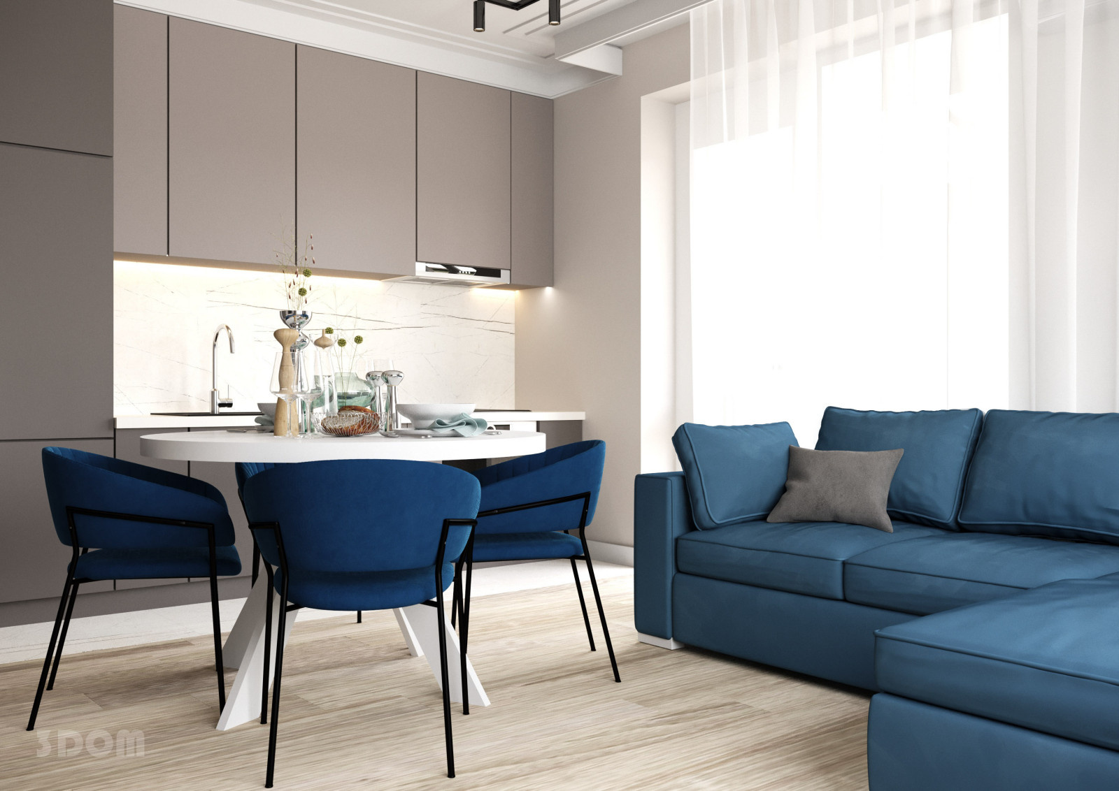 КВАРТИРА ЖК "АВРОРА" 74кв.м | 3DOM