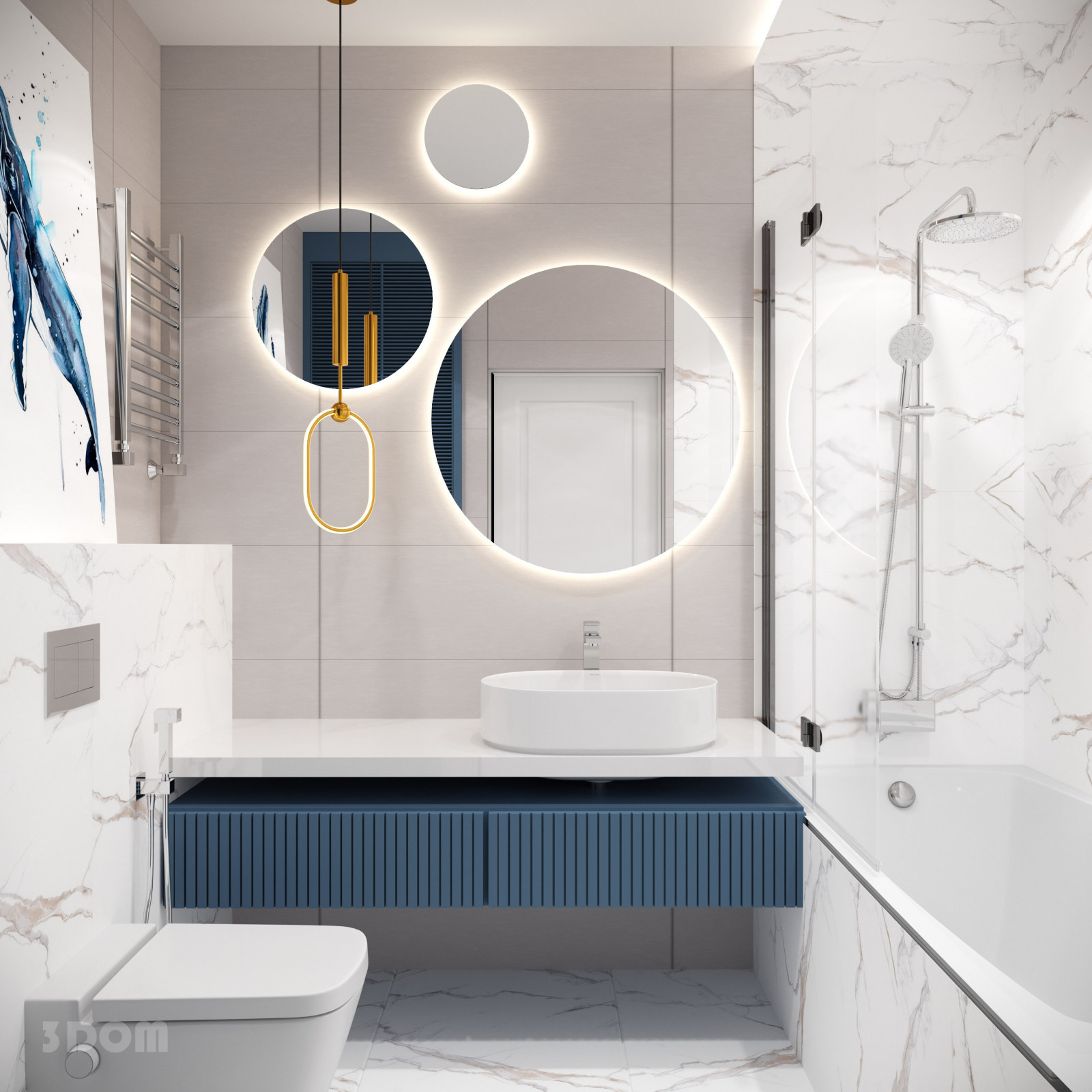 КВАРТИРА ЖК "АВРОРА" 74кв.м | 3DOM