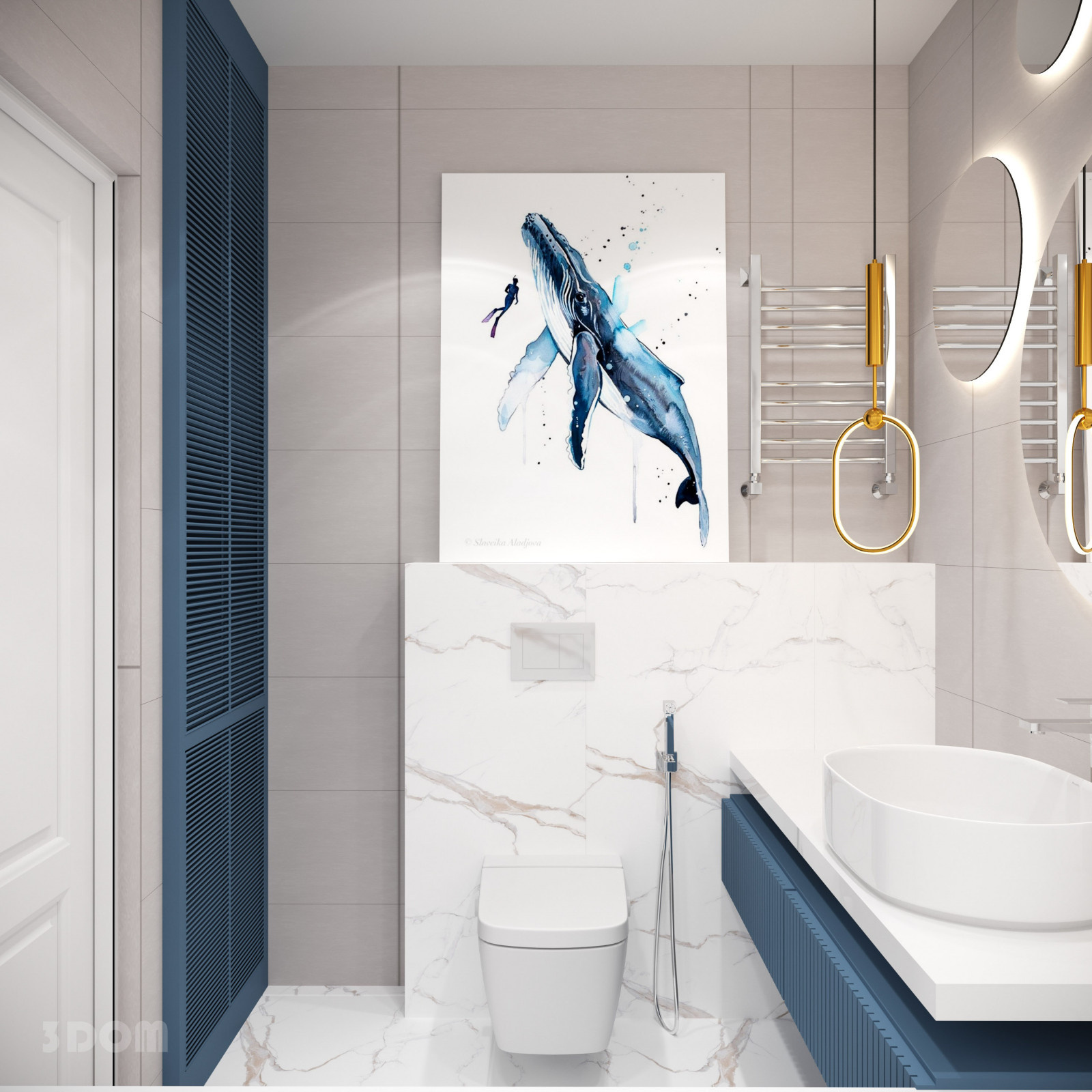 КВАРТИРА ЖК "АВРОРА" 74кв.м | 3DOM