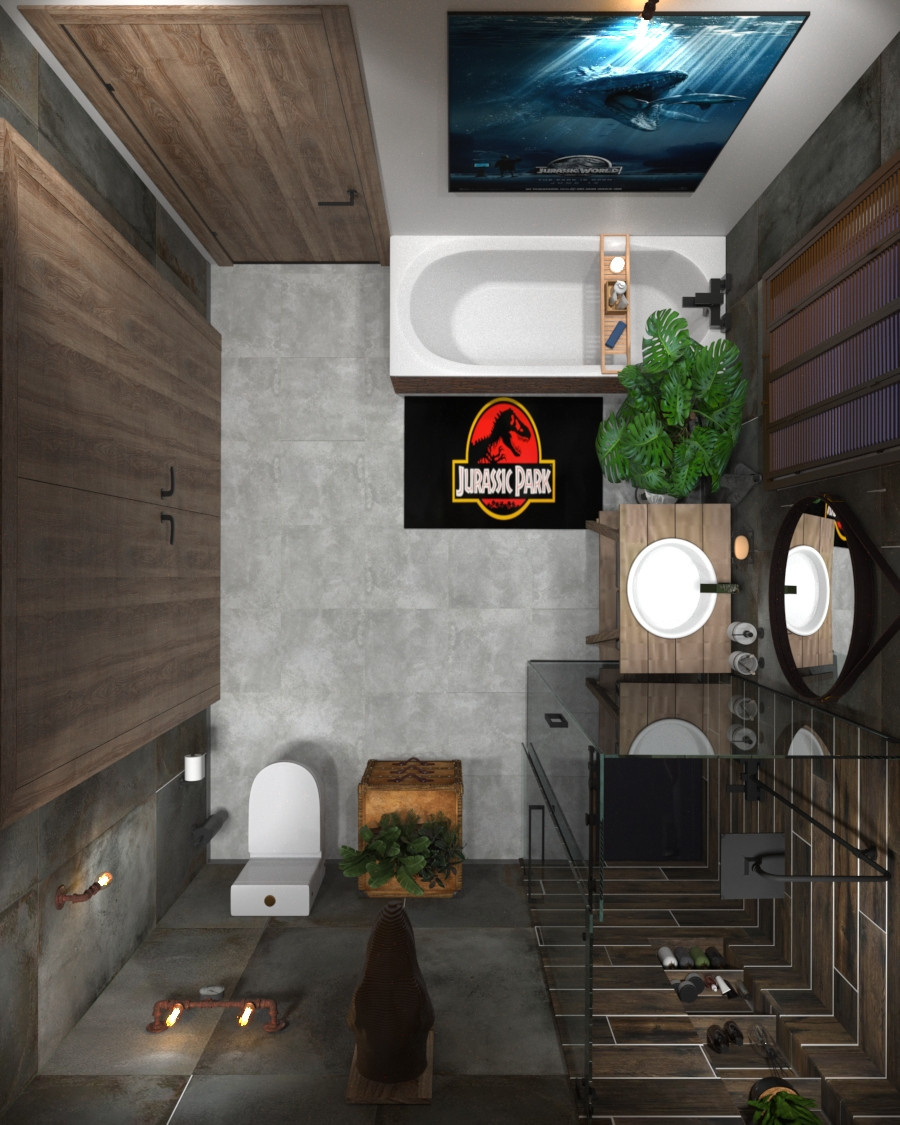 Industrial bathroom