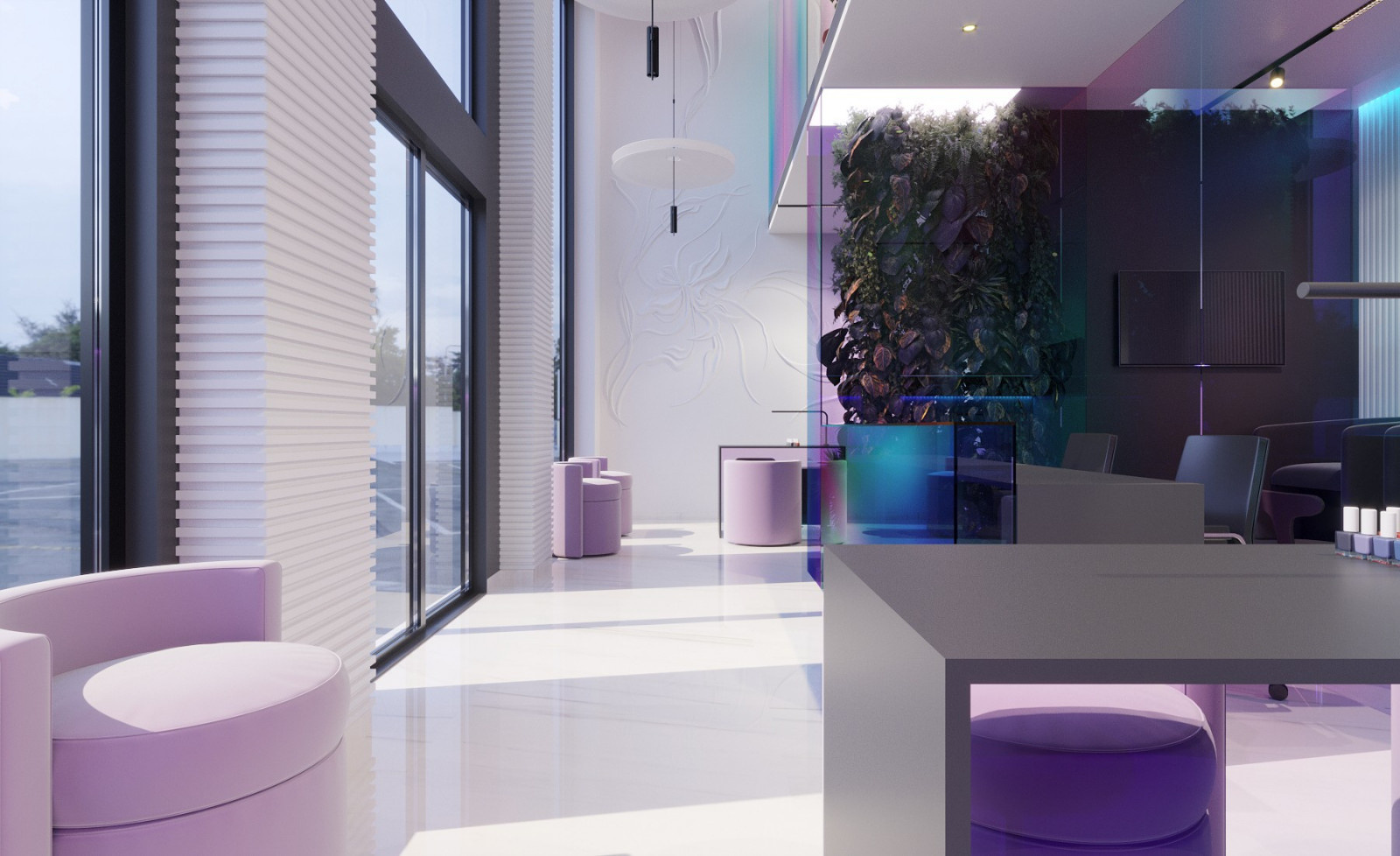 Minimalist Beauty Salon Interior Design