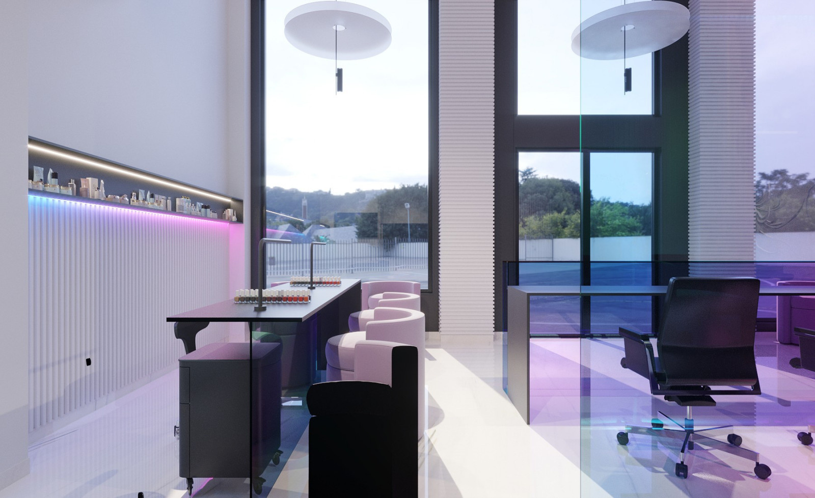 Minimalist Beauty Salon Interior Design