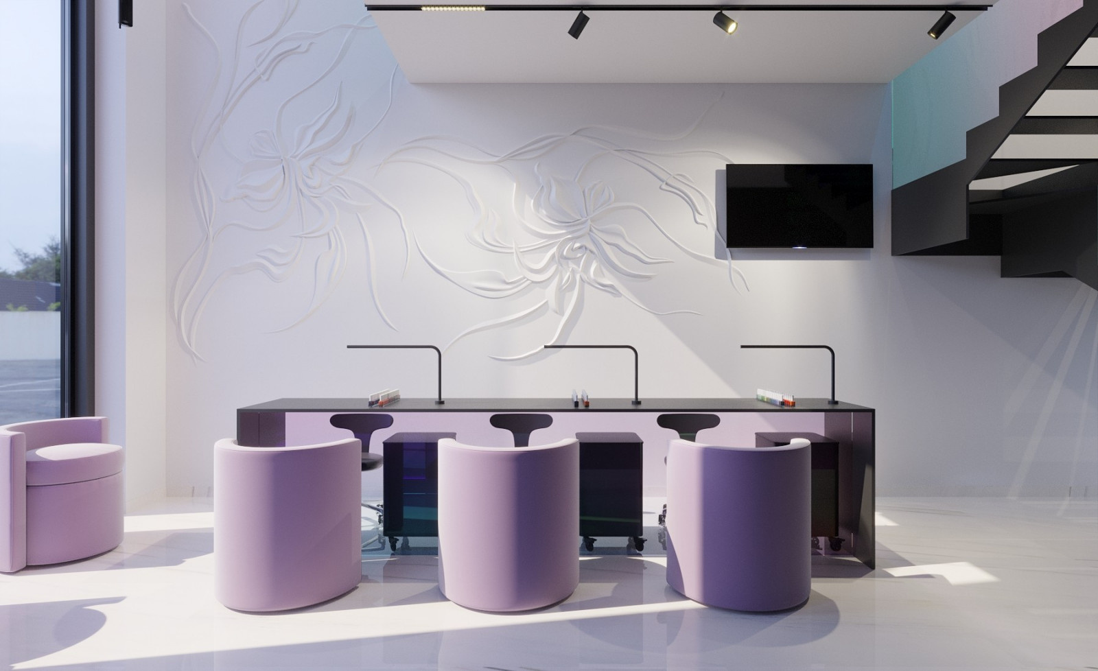 Minimalist Beauty Salon Interior Design