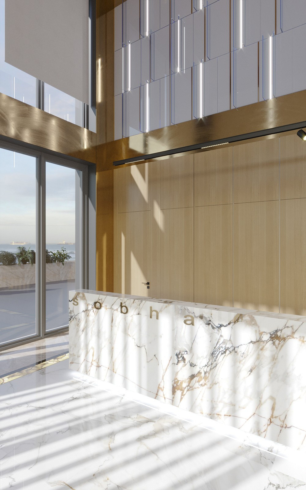 Residential Reception Lobby Design in Dubai