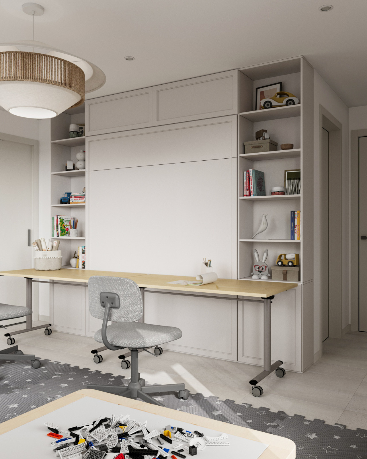 Kids' bedroom and play area