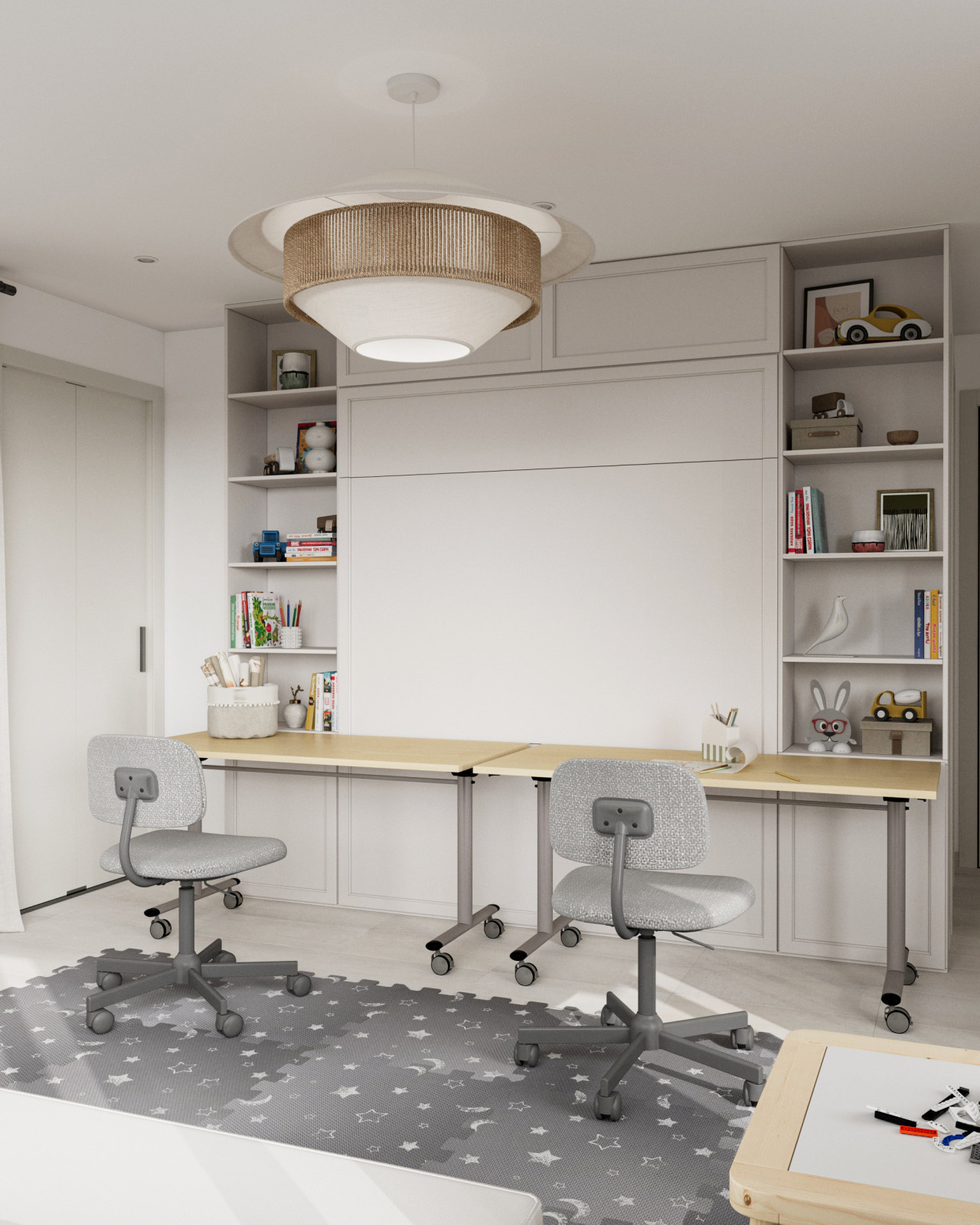 Kids' bedroom and play area