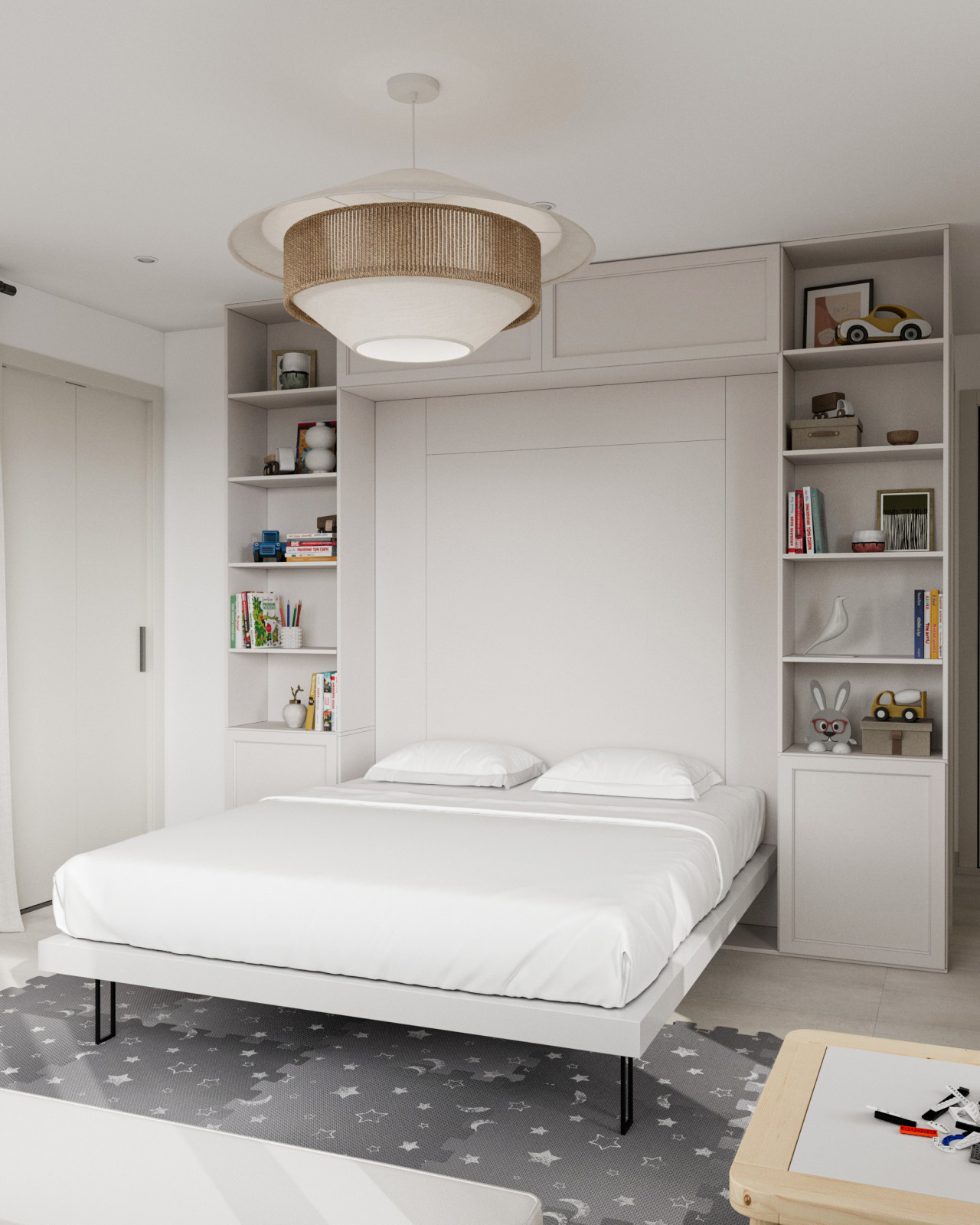 Kids' bedroom and play area