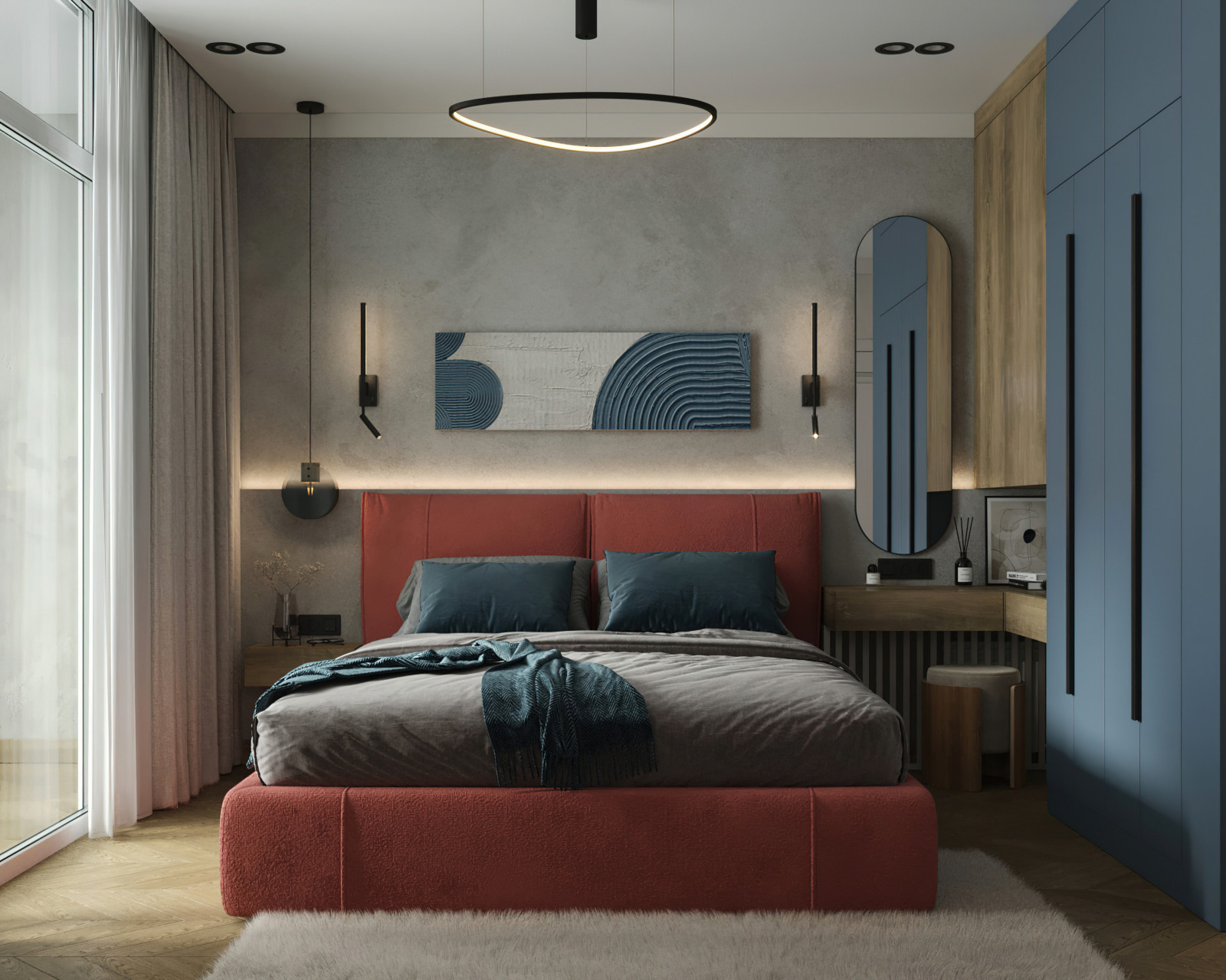 15. Coral 104м². Спальня