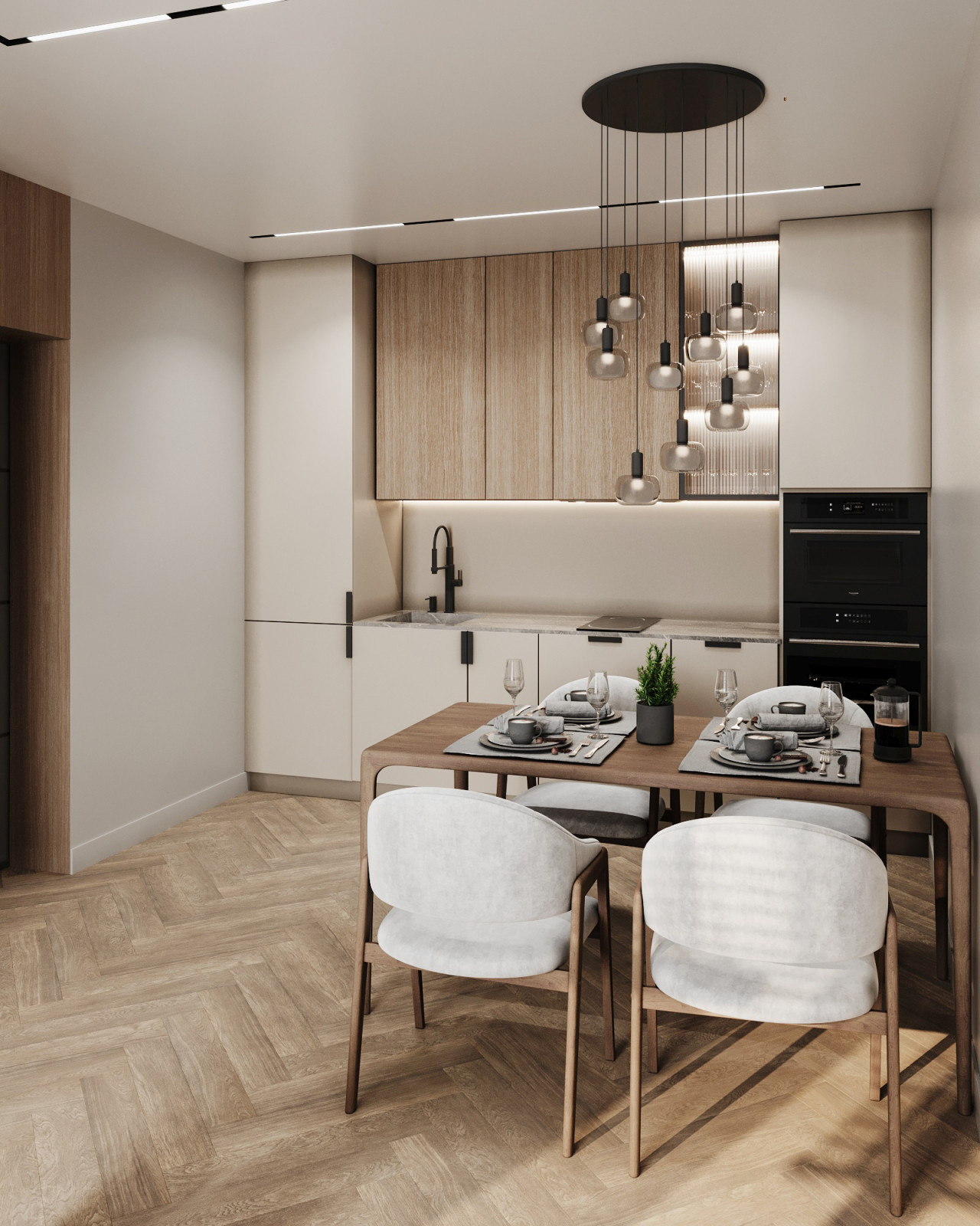 Дизайн-проект квартиры 51м² в ЖК Речной Порт
