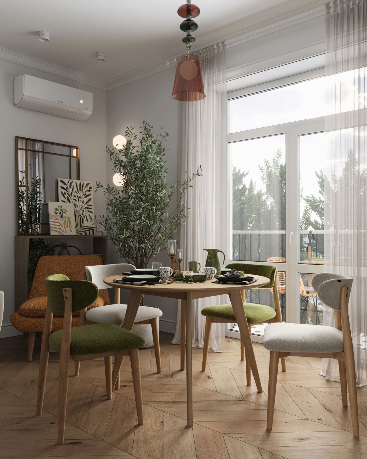 16. Lime 58м². Гостиная