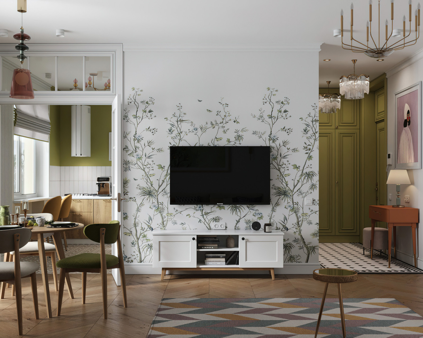 16. Lime 58м². Гостиная