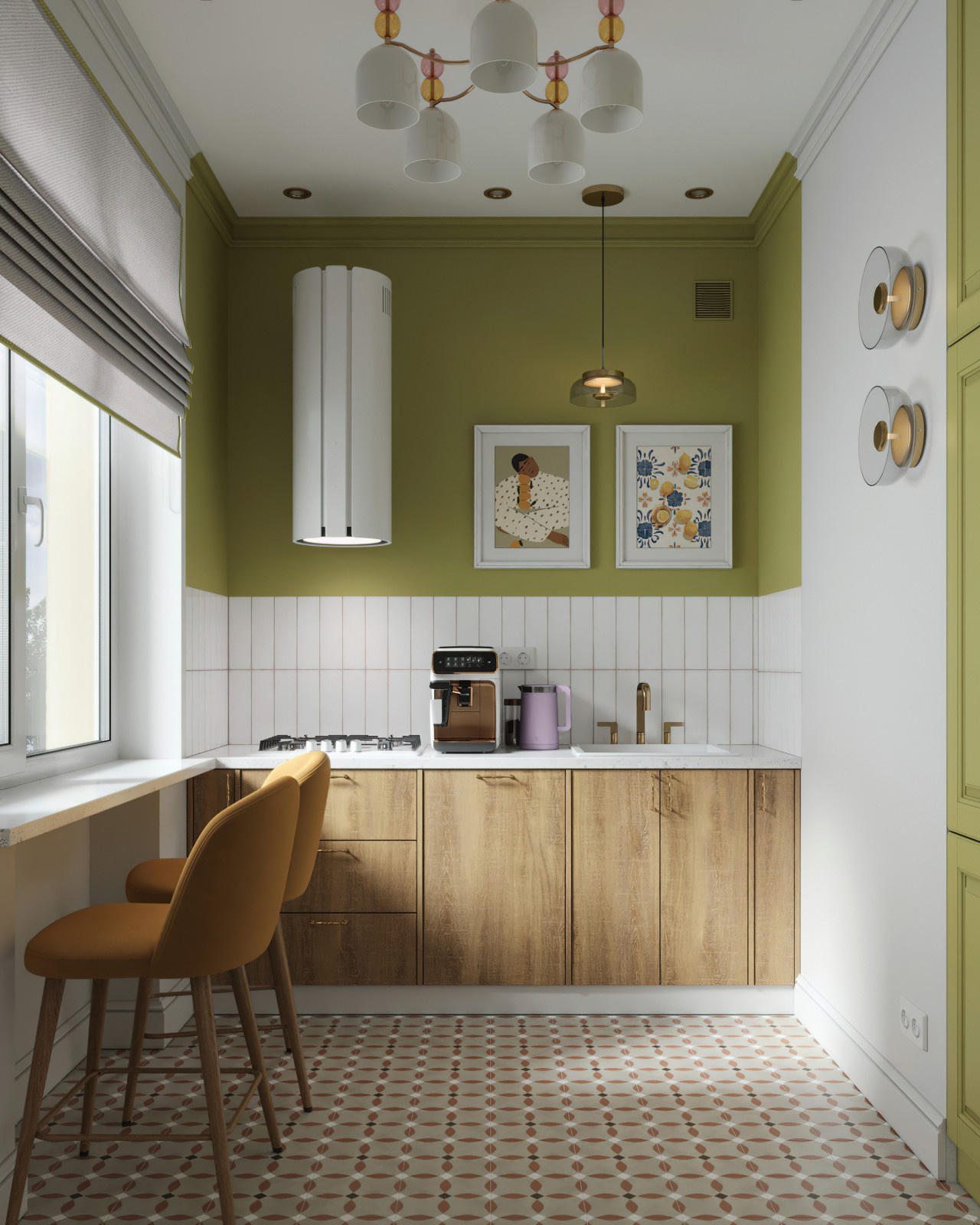 16. Lime 58м². Кухня