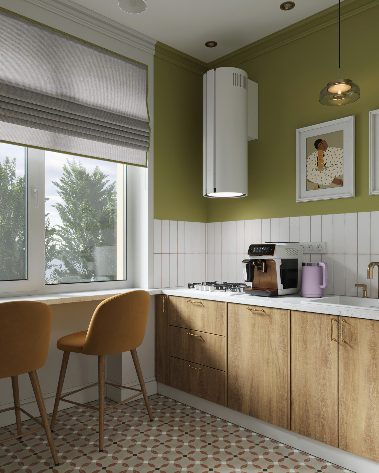 16. Lime 58м². Кухня