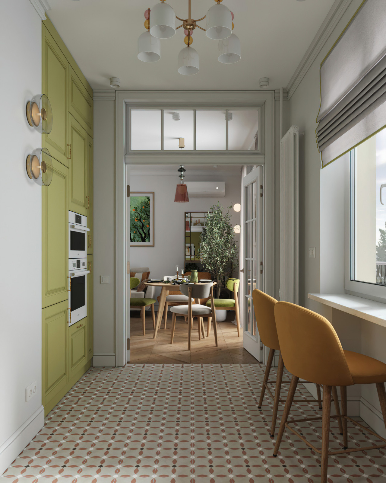 16. Lime 58м². Кухня
