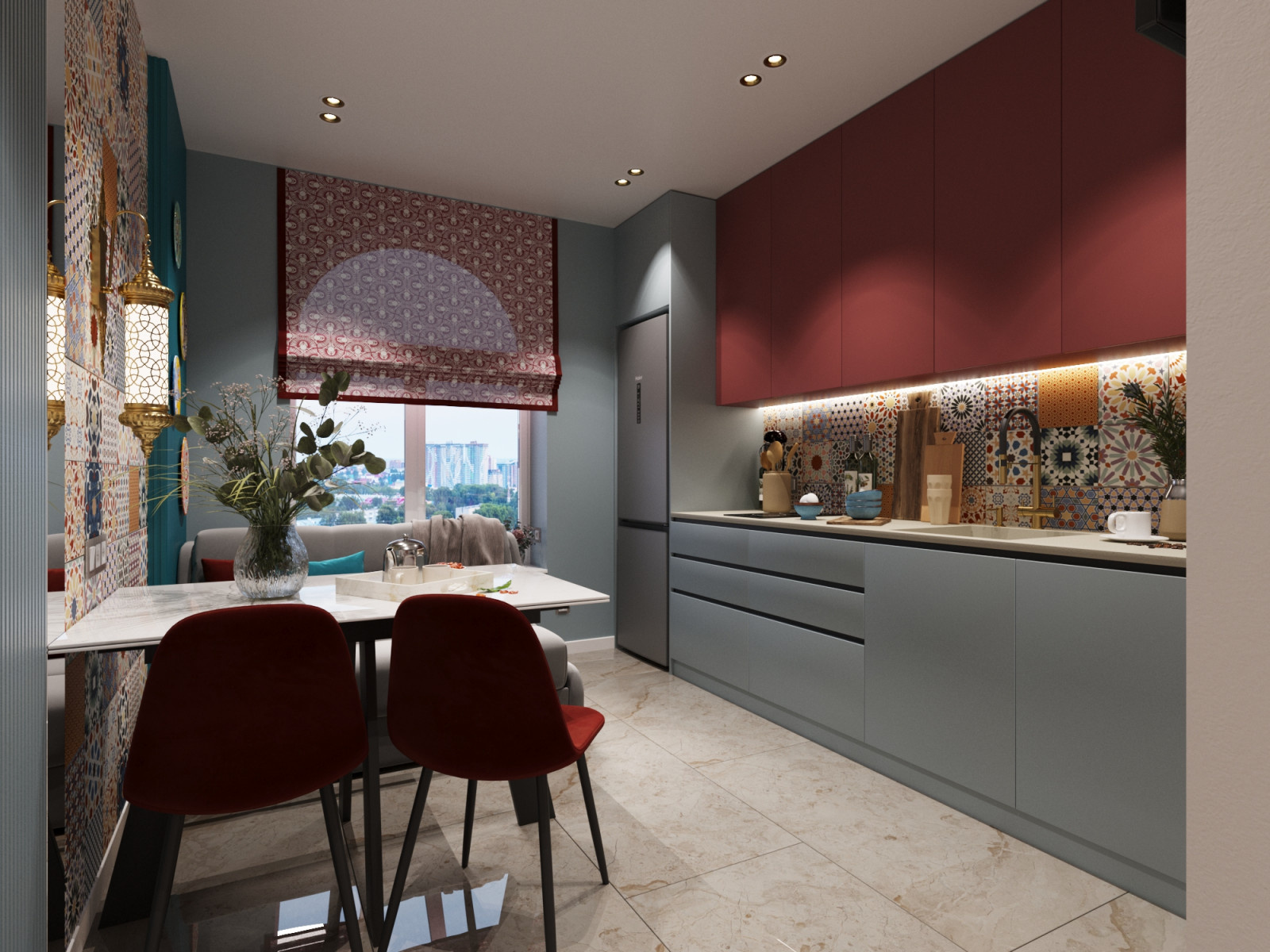 Дизайн-проект двухкомнатной квартиры 58 м2