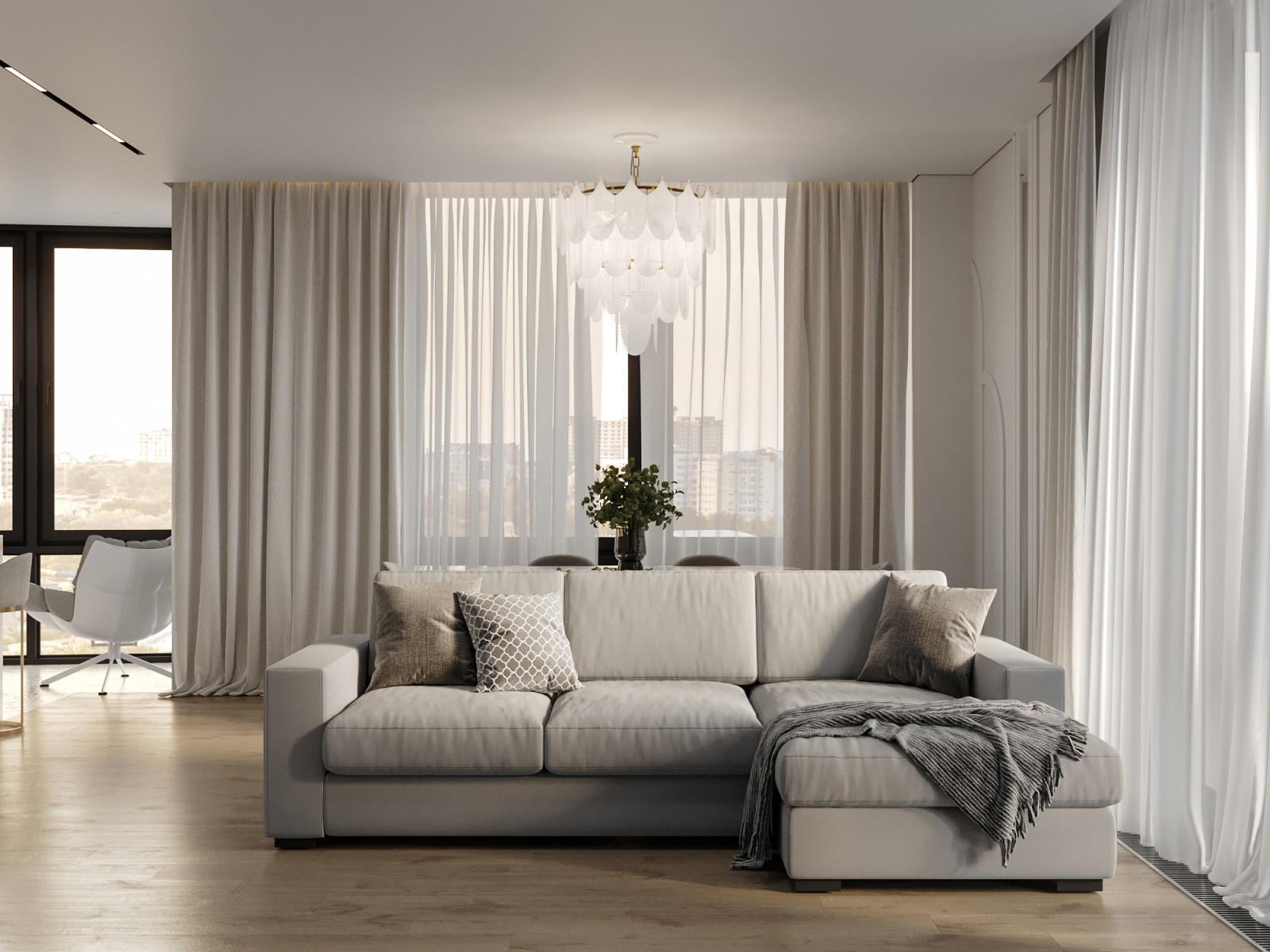 Современная квартира 94 м² - проект для семьи с ребёнком