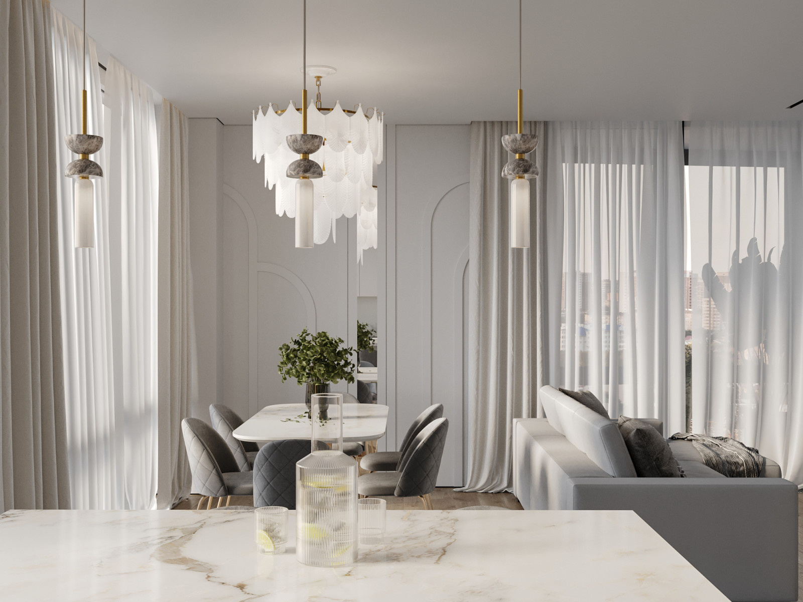 Современная квартира 94 м² - проект для семьи с ребёнком