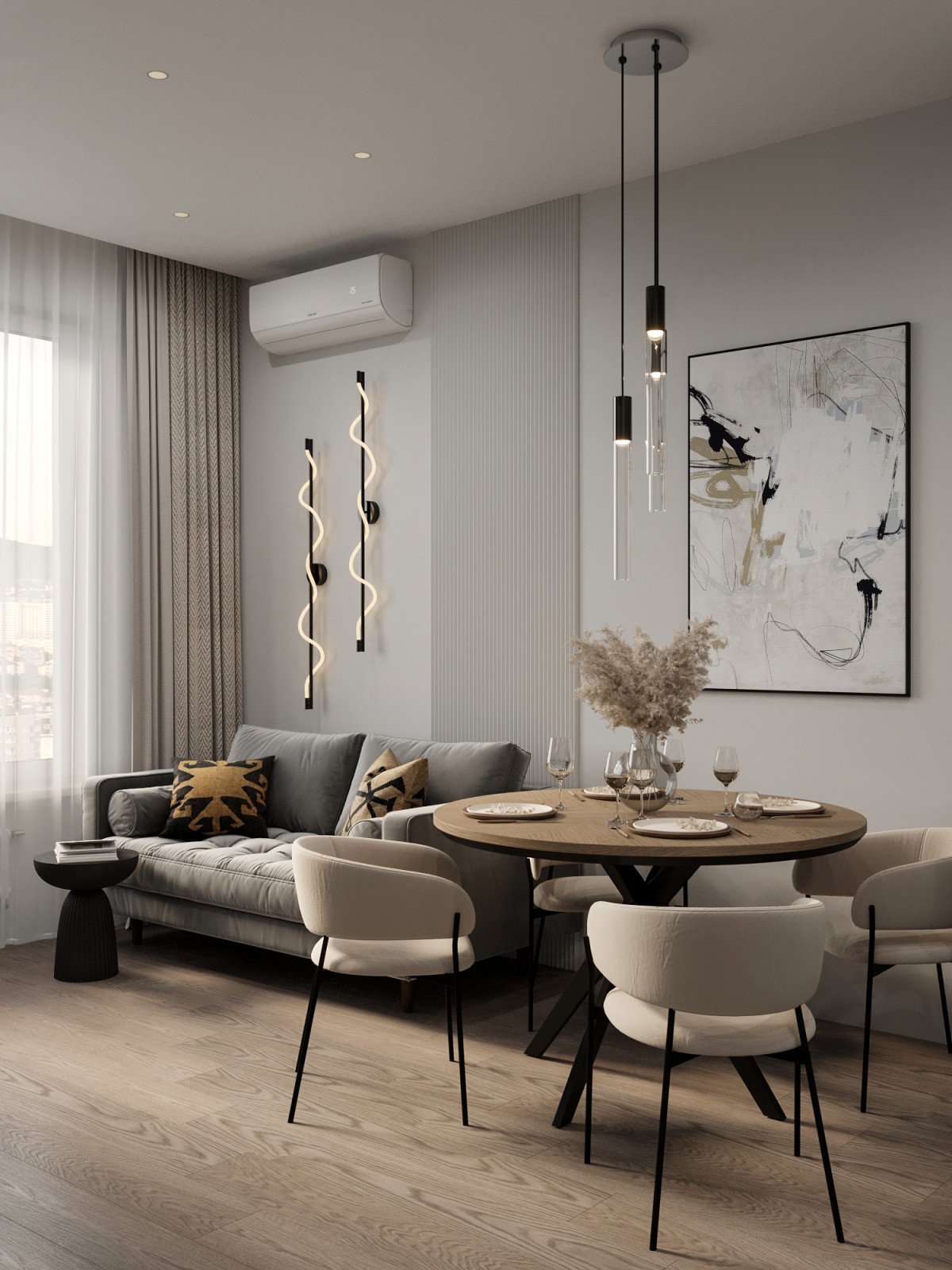 Современный ремонт квартиры 43 м² в Москве