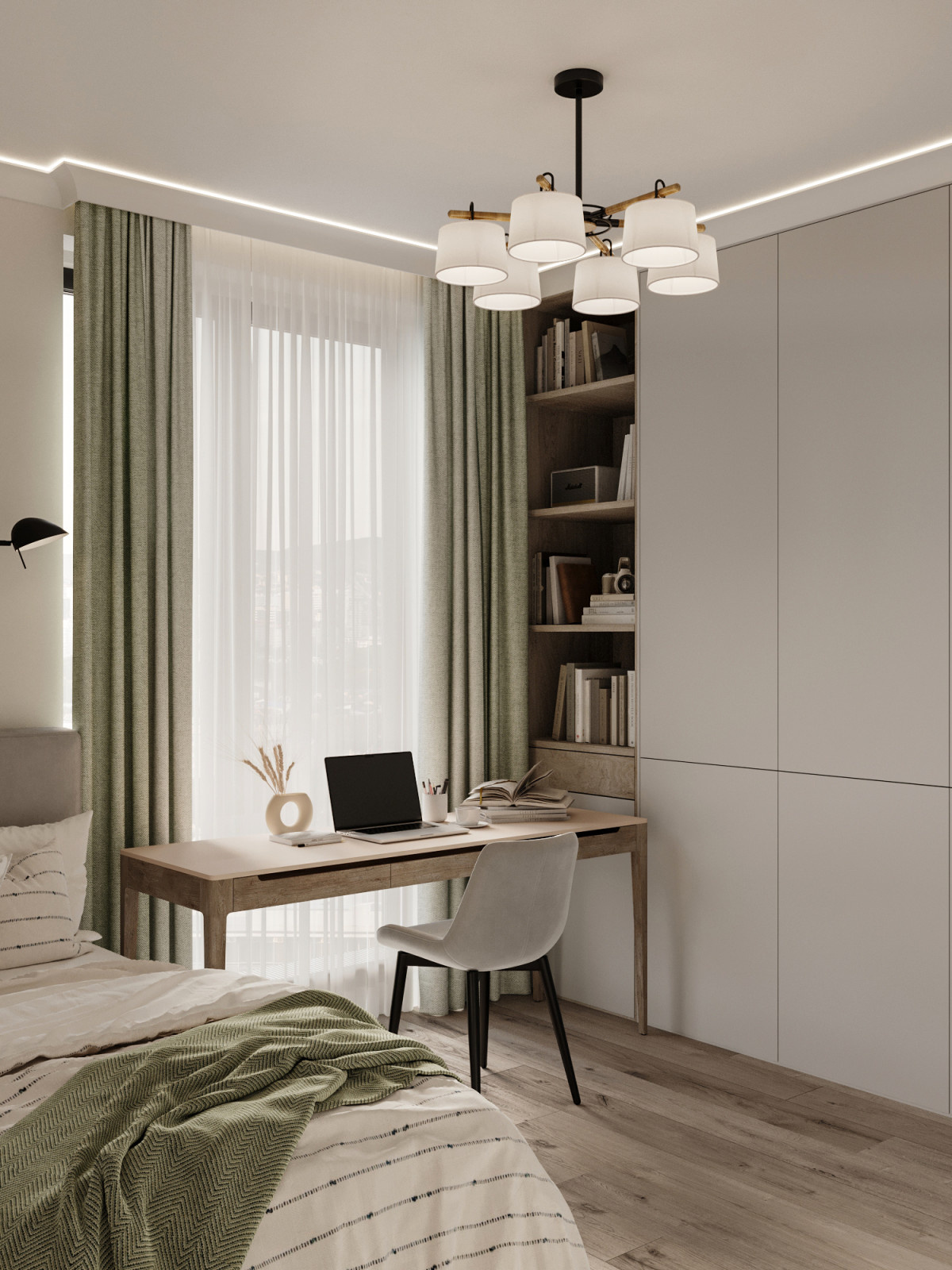 Квартира 56 м² с современным ремонтом