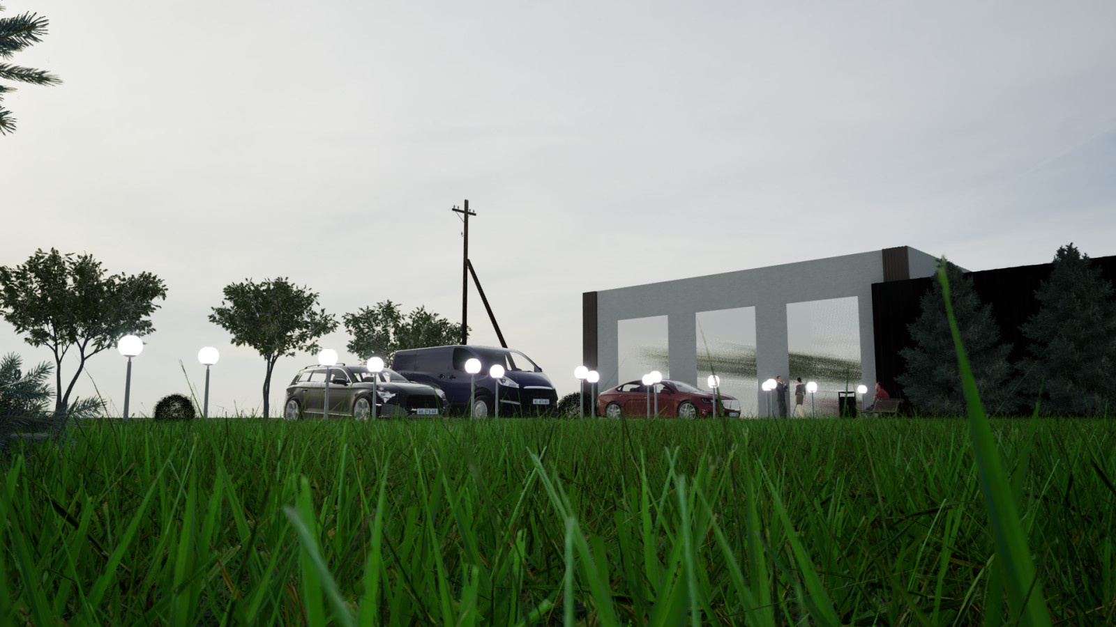 Green car
